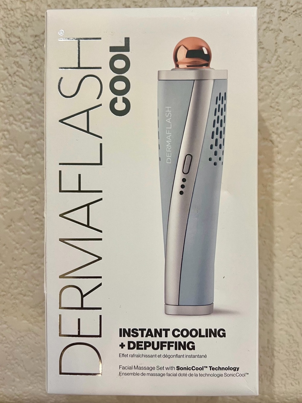 Dermaflash - Cool - Sonic Depuffing and Lymphatic Drainage Set - NEW